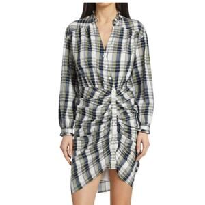 Veronica Beard Designer Vilette Plaid Cotton Viscose Shirtdress Size 6 $498